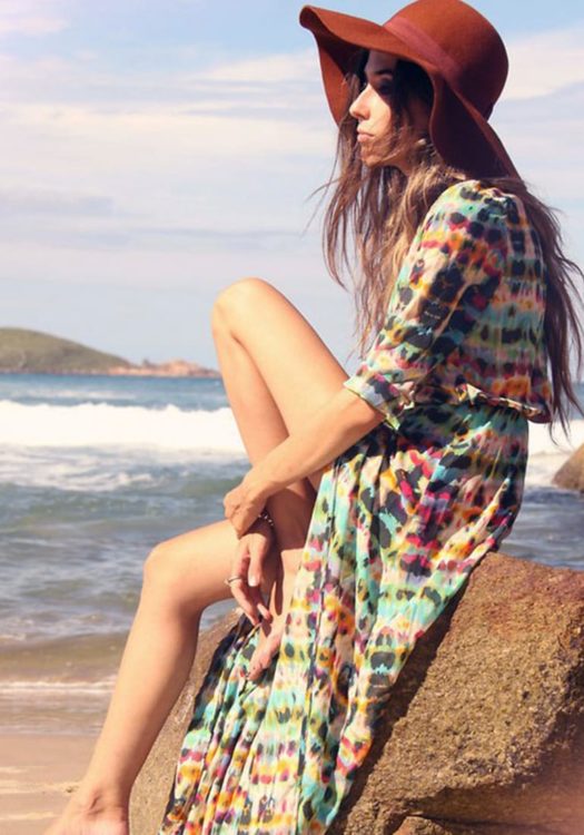 Samara Casual Bohemian Ethnic Long Coat Maxi Dress