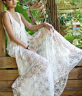 Kyra White Lace Maxi Dress