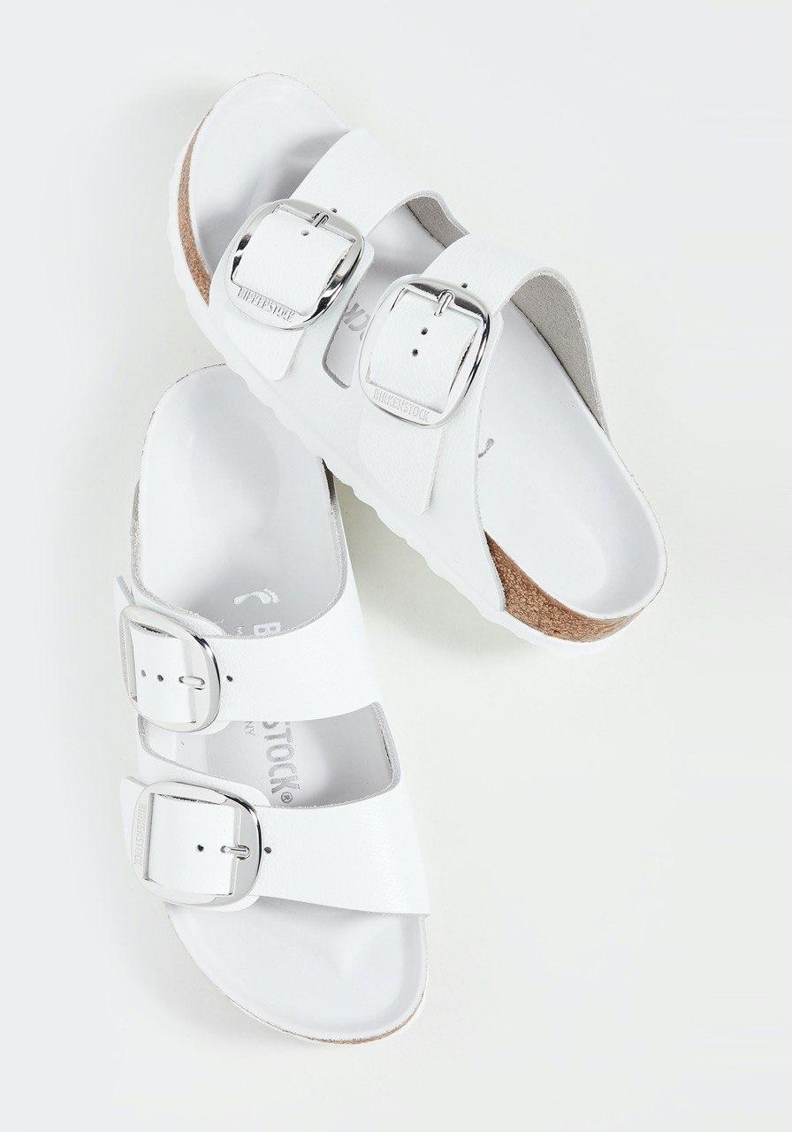 birkenstock big buckle white