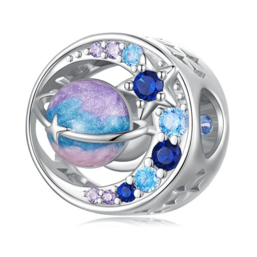 Fantasy Series 925 Sterling Silver Dreamlike Planet Charm