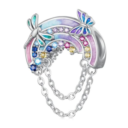 Fantasy Series 925 Sterling Silver Rainbow Charm